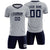 Custom Gray Navy Training Uniform Soccer Sets Jersey