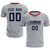 Custom Gray Red Training Uniform Soccer Sets Jersey