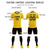 Custom Gold01 Black Training Uniform Soccer Sets Jersey