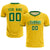 Custom Gold01 Kelly Green Training Uniform Soccer Sets Jersey