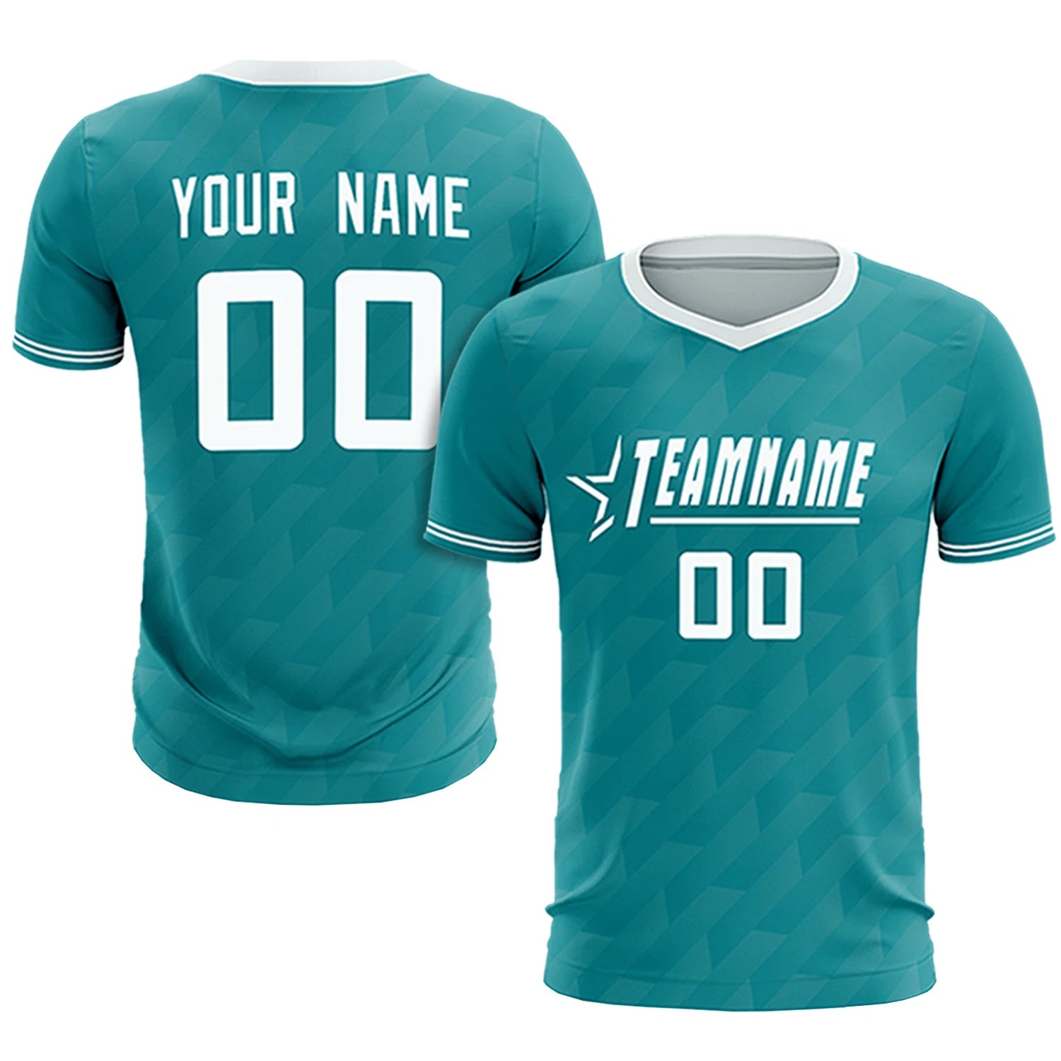 Custom Aqua White Training Uniform Soccer Sets Jersey