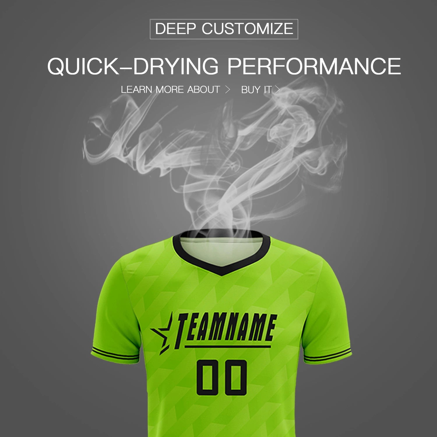 Custom Neon Green Black Training Uniform Soccer Sets Jersey