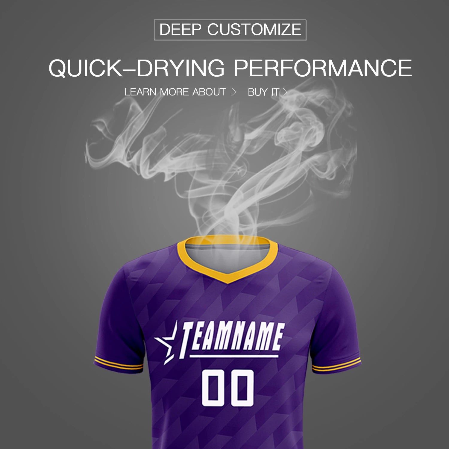 Custom Purple Gold01 Training Uniform Soccer Sets Jersey