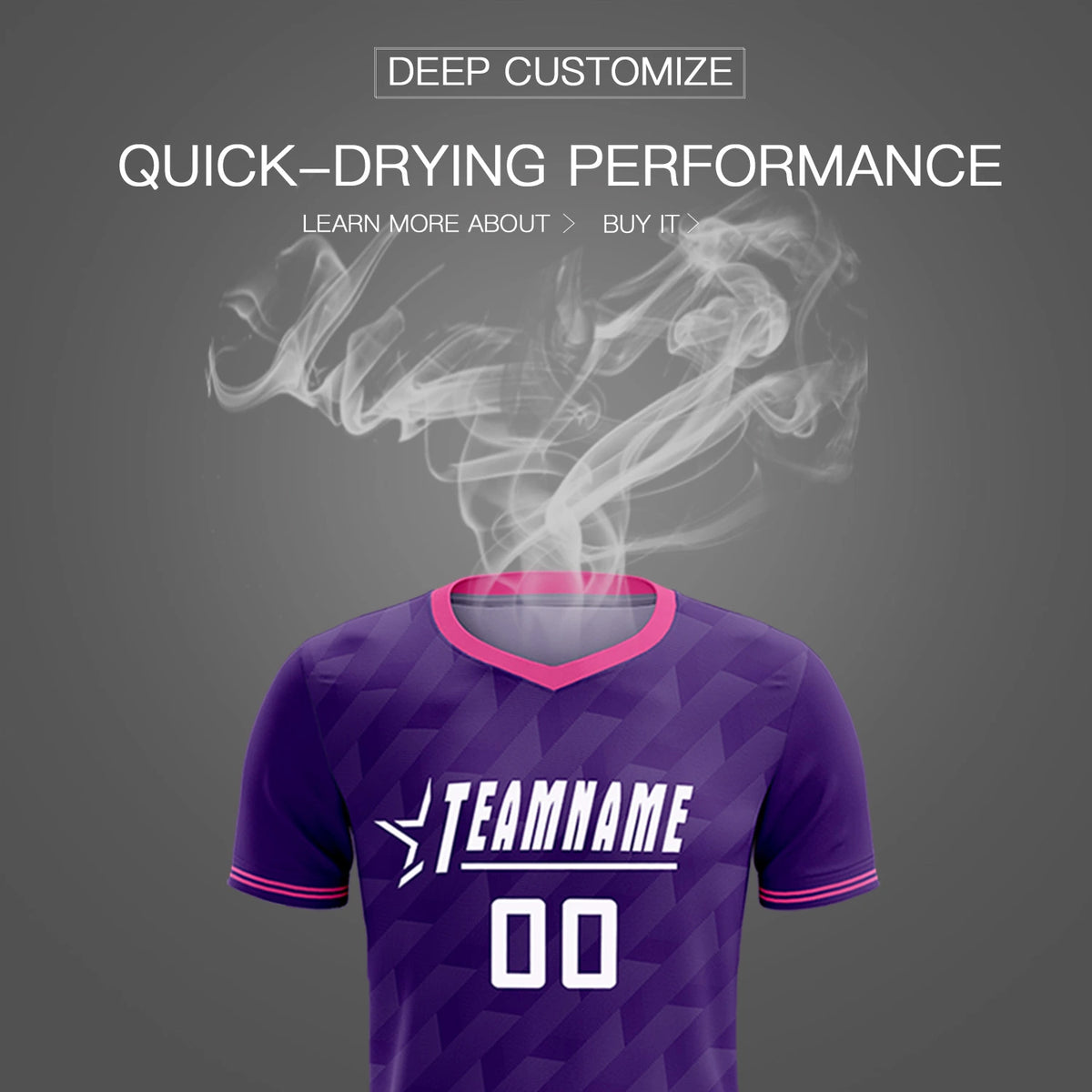 Custom Purple Pink Training Uniform Soccer Sets Jersey