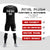 Custom Black White Training Uniform Soccer Sets Jersey