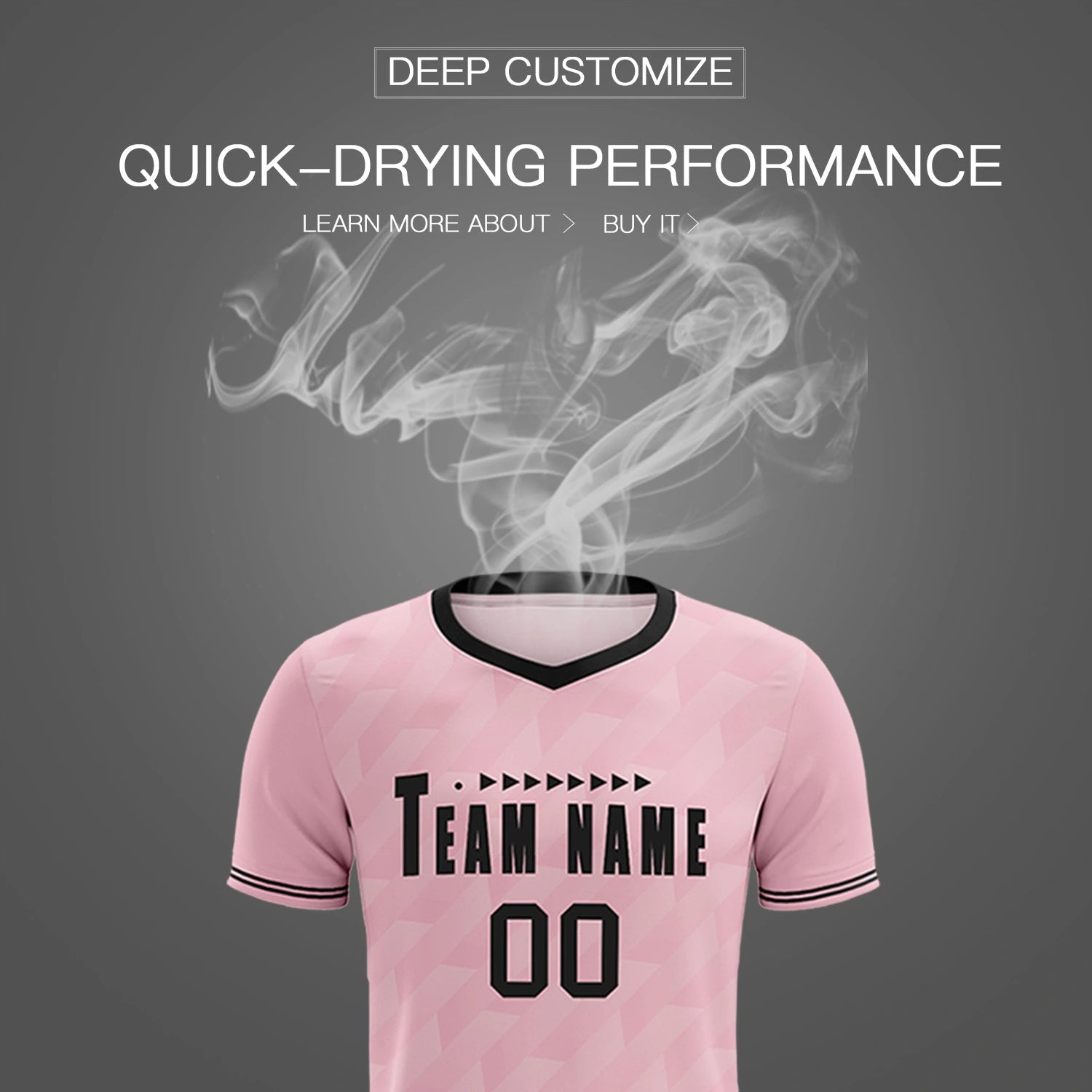 Custom Light Pink Black Training Uniform Soccer Sets Jersey