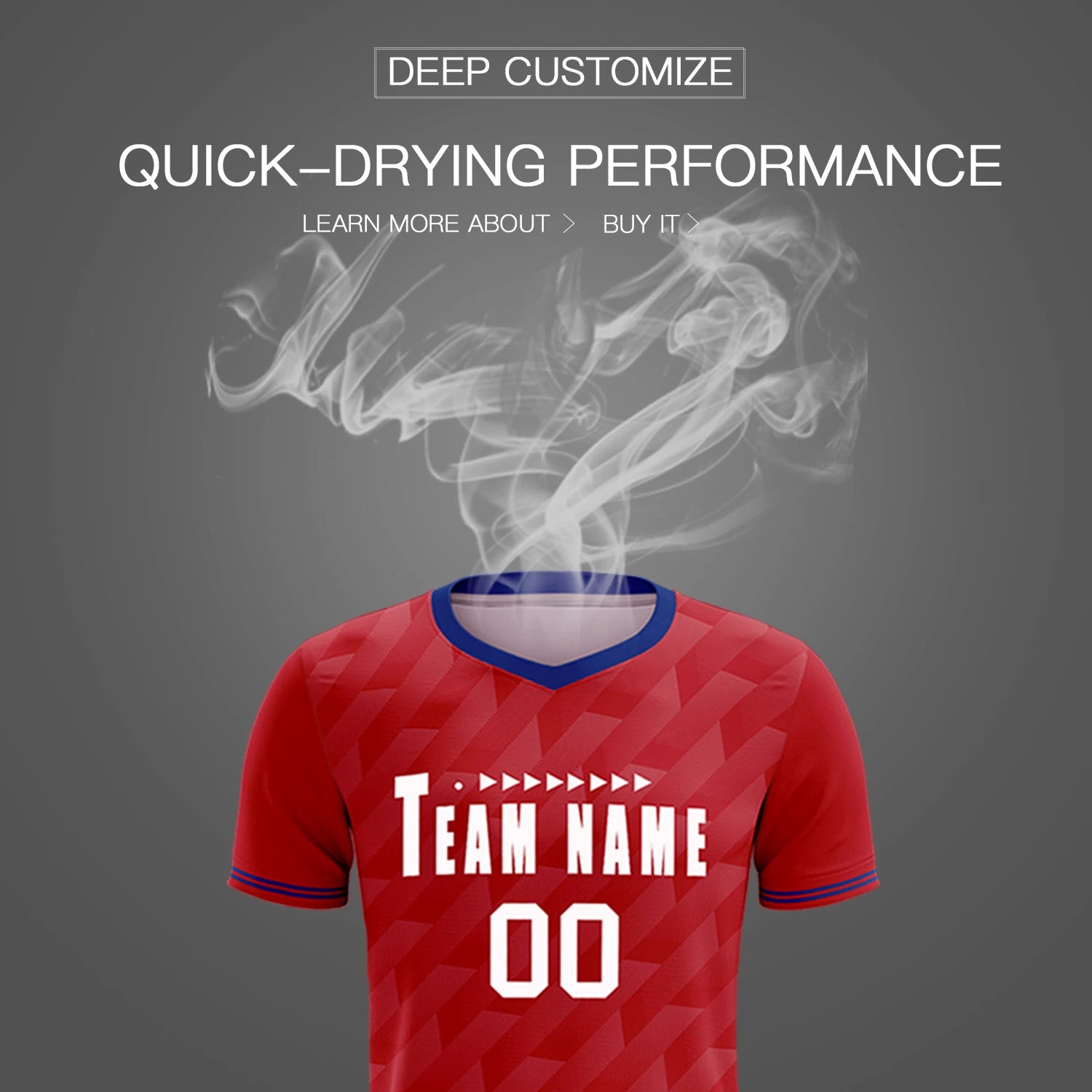 Custom Red Royal Blue Training Uniform Soccer Sets Jersey