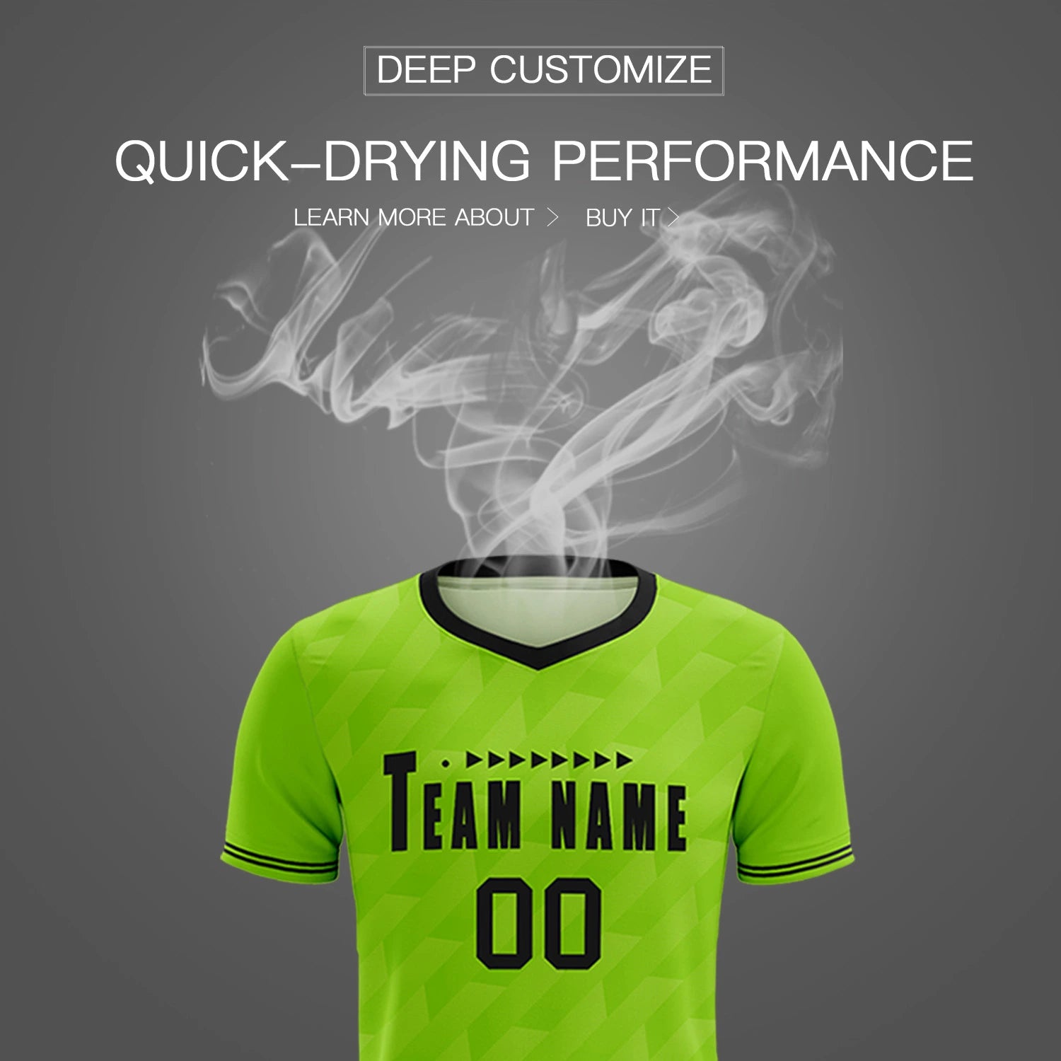Custom Neon Green Black Training Uniform Soccer Sets Jersey