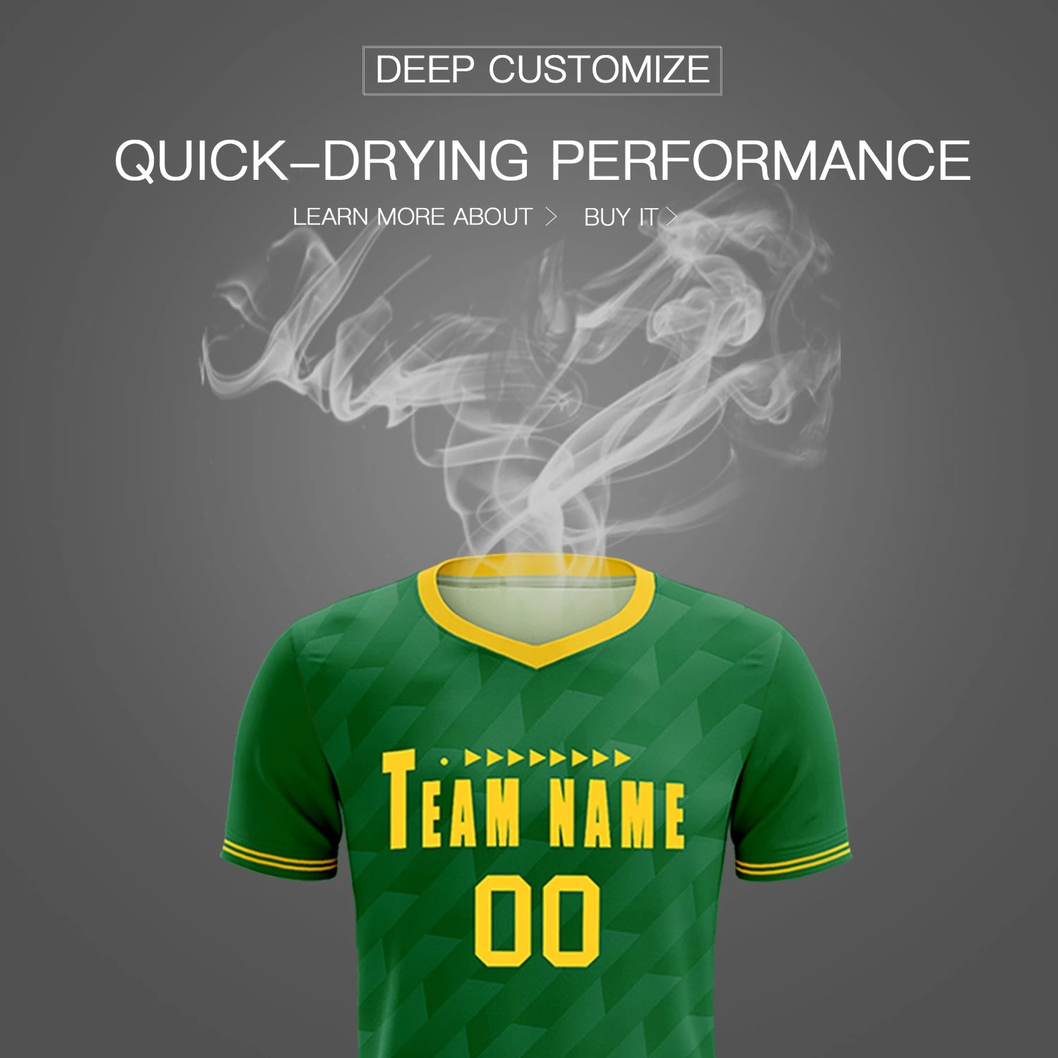 Custom Kelly Green Black Training Uniform Soccer Sets Jersey