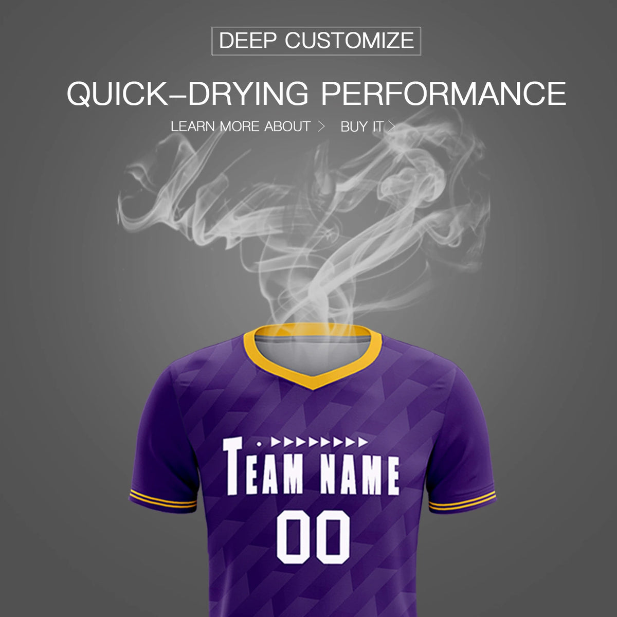 Custom Purple Gold01 Training Uniform Soccer Sets Jersey