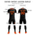 Custom Black Orange Training Uniform Soccer Sets Jersey