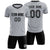 Custom Gray Black Training Uniform Soccer Sets Jersey