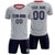 Custom Gray Red Training Uniform Soccer Sets Jersey