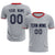 Custom Gray Red Training Uniform Soccer Sets Jersey