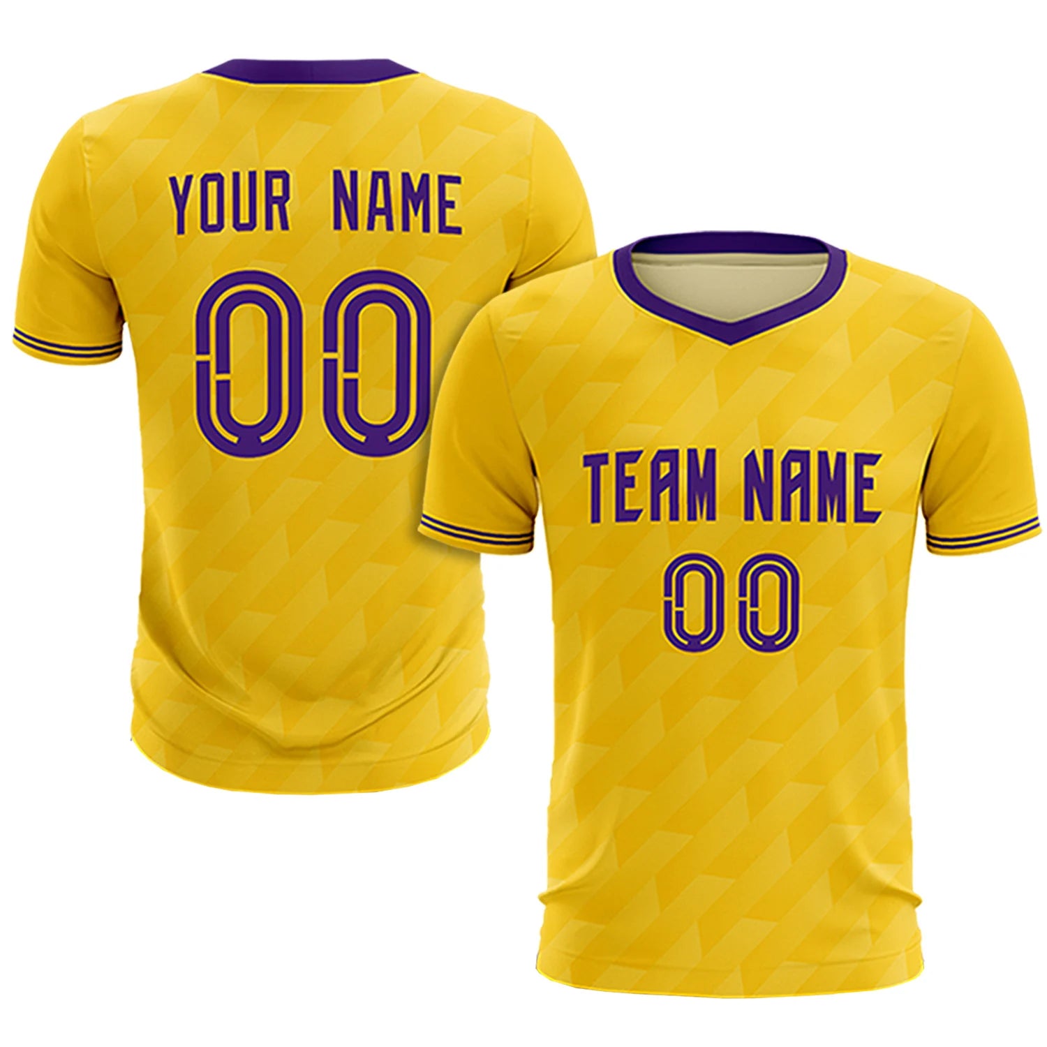 Custom Gold01 Purple Training Uniform Soccer Sets Jersey