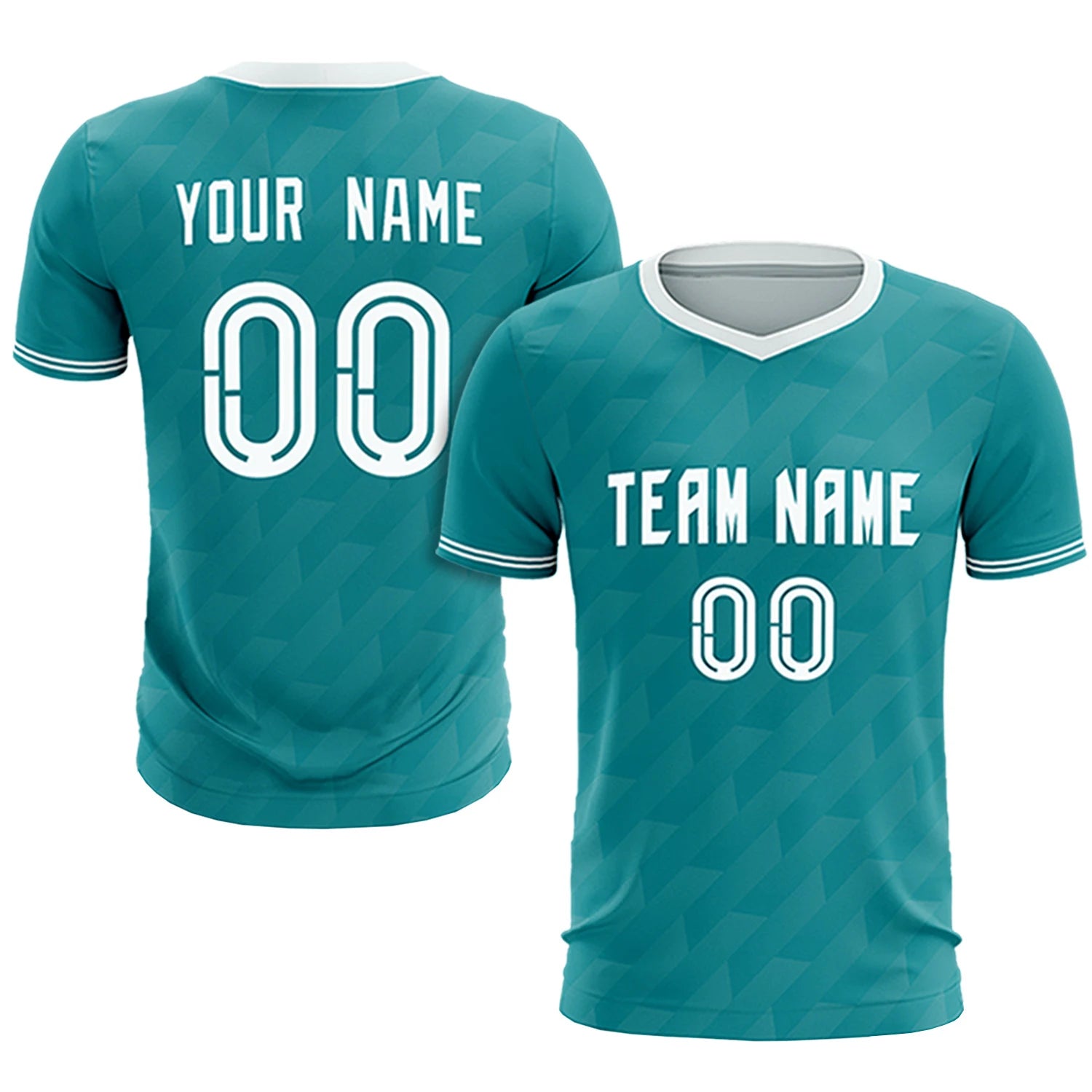 Custom Aqua White Training Uniform Soccer Sets Jersey