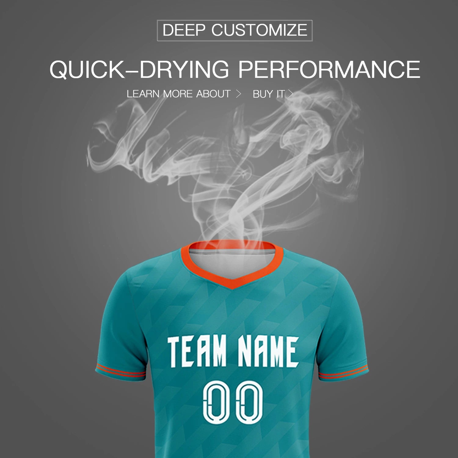 Custom Aqua Orange Training Uniform Soccer Sets Jersey