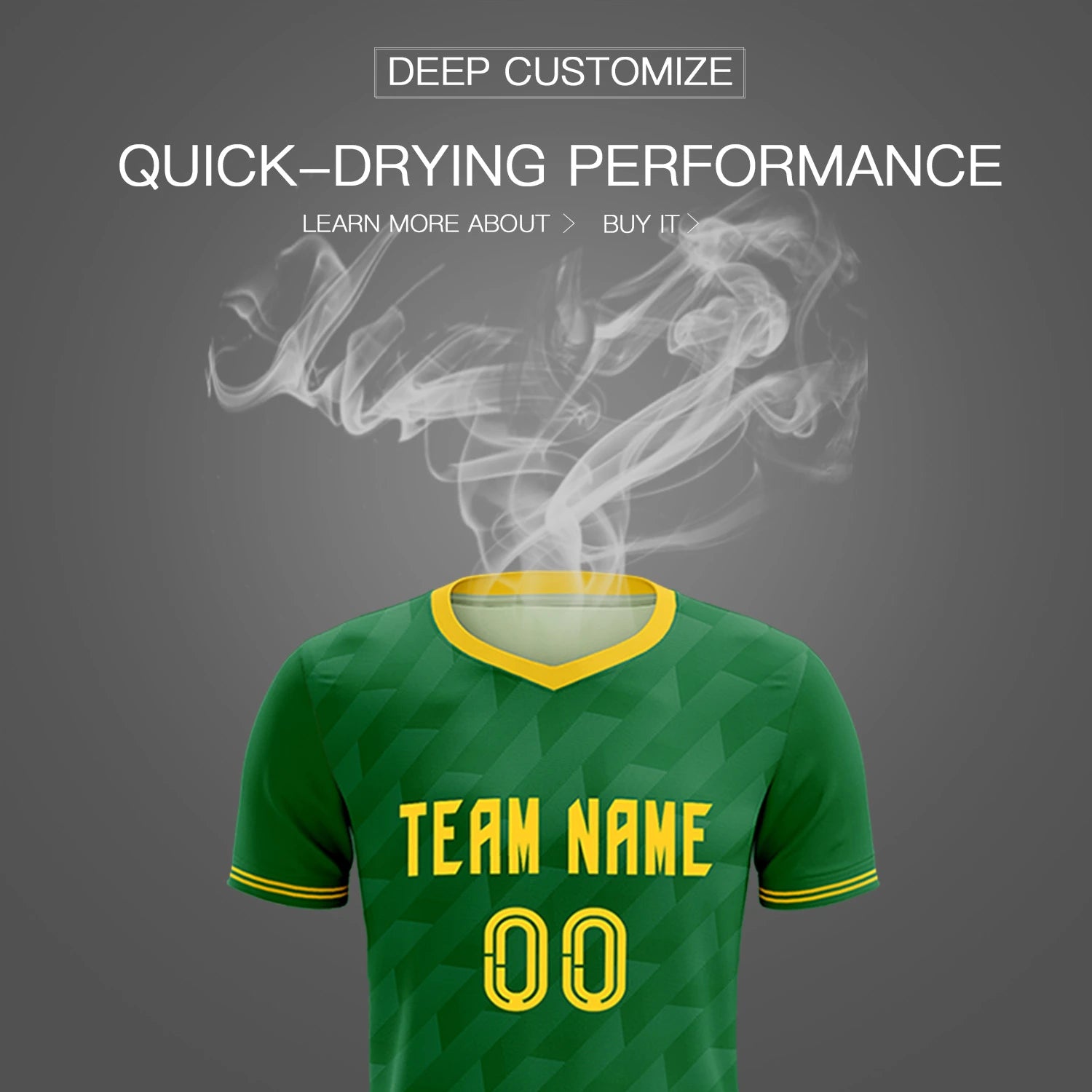 Custom Kelly Green Black Training Uniform Soccer Sets Jersey