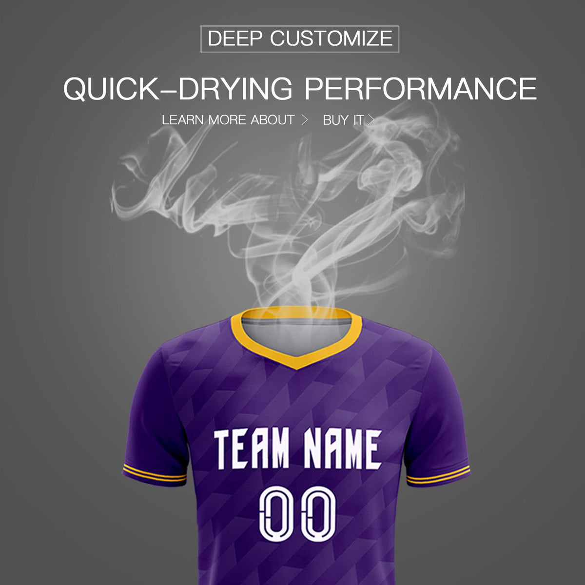 Custom Purple Gold01 Training Uniform Soccer Sets Jersey