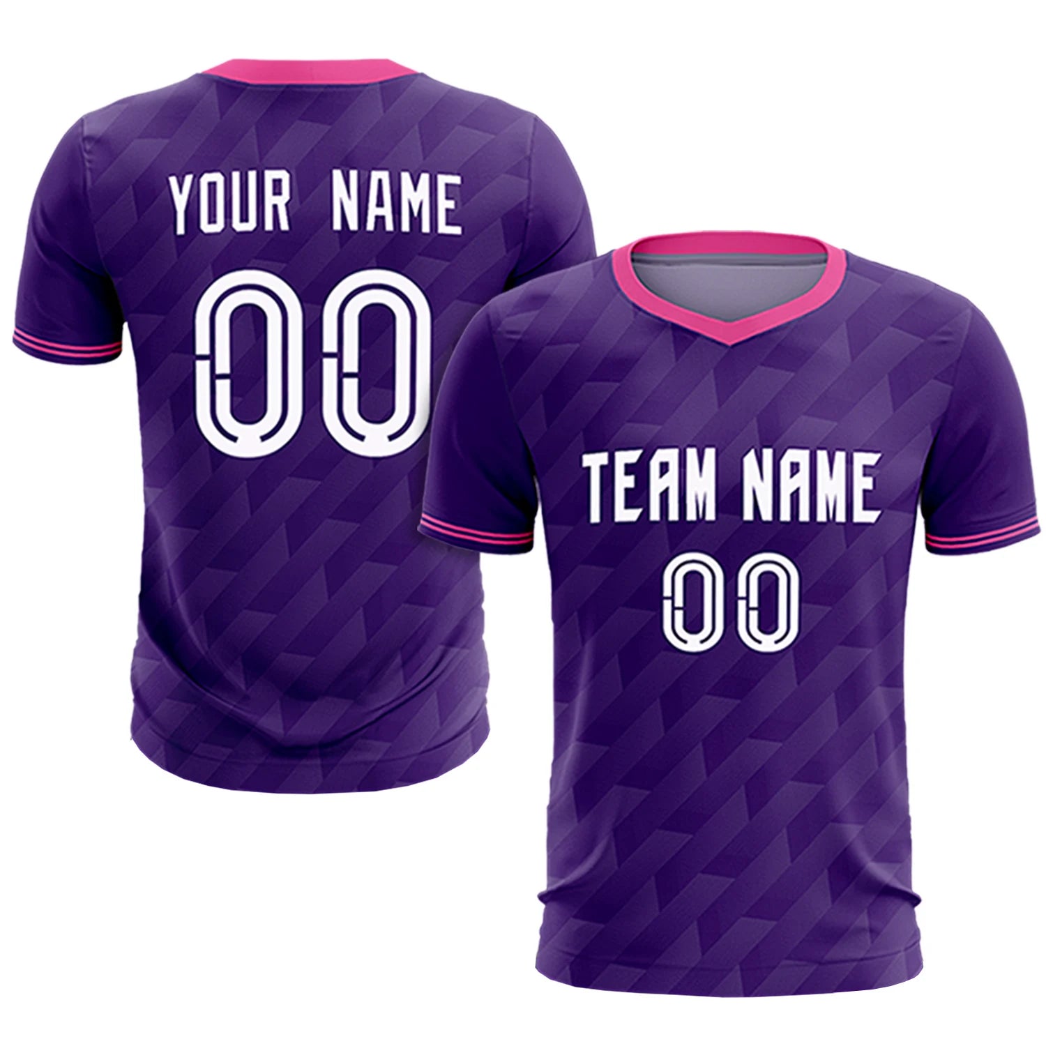 Custom Purple Pink Training Uniform Soccer Sets Jersey