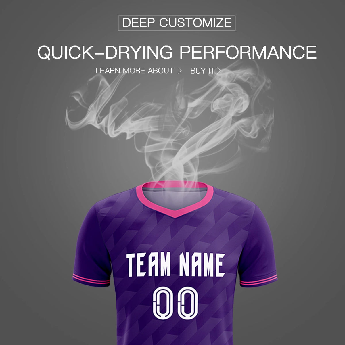Custom Purple Pink Training Uniform Soccer Sets Jersey