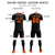 Custom Black Orange Training Uniform Soccer Sets Jersey