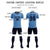 Custom Light Blue Navy Training Uniform Soccer Sets Jersey