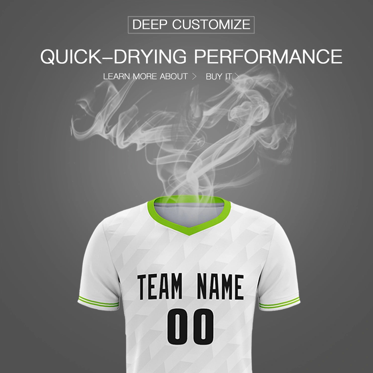 Custom White Neon Green Training Uniform Soccer Sets Jersey