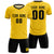 Custom Gold01 Black Training Uniform Soccer Sets Jersey