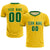 Custom Gold01 Kelly Green Training Uniform Soccer Sets Jersey