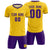 Custom Gold01 Purple Training Uniform Soccer Sets Jersey