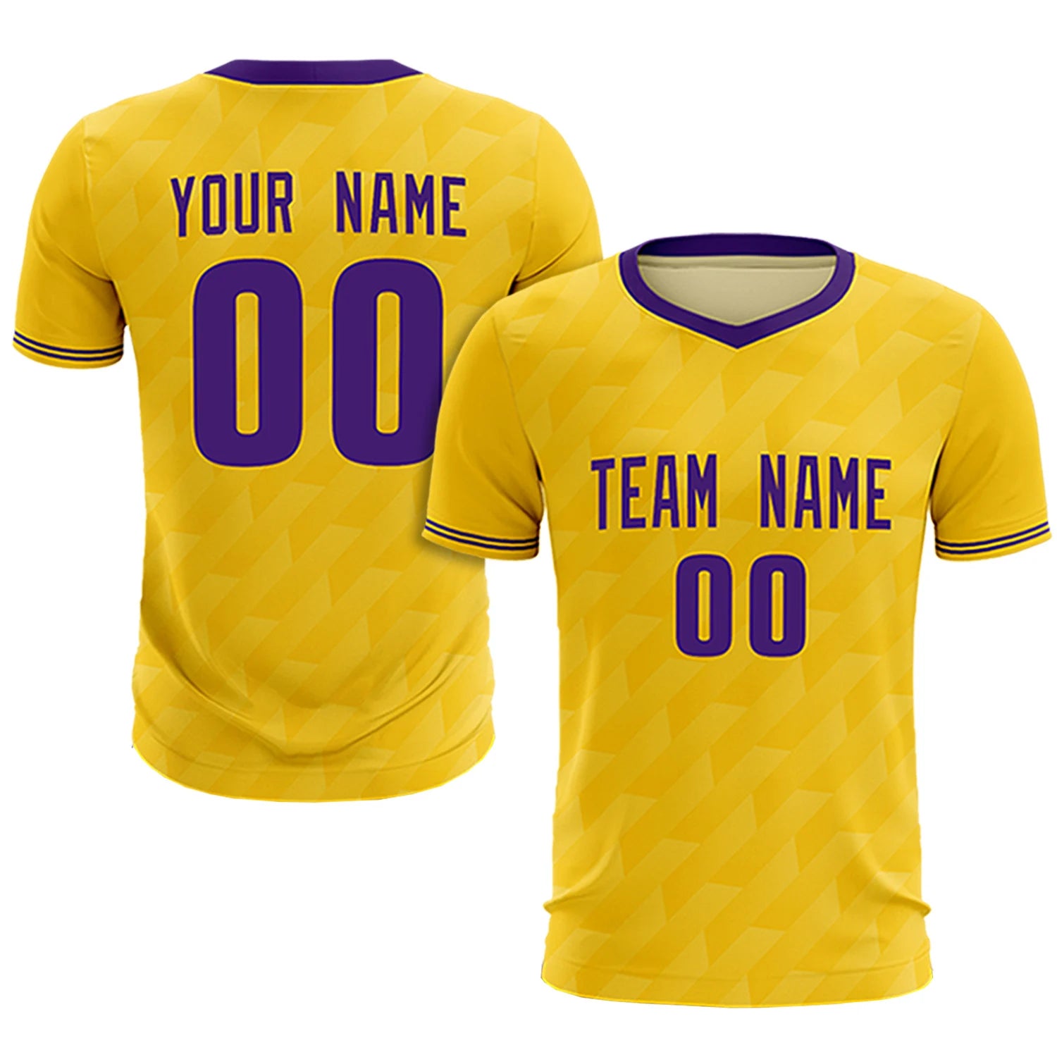 Custom Gold01 Purple Training Uniform Soccer Sets Jersey