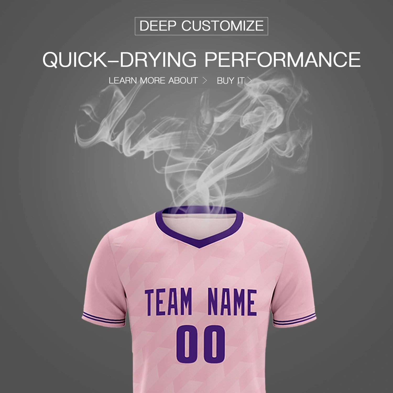 Custom Light Pink Purple Training Uniform Soccer Sets Jersey