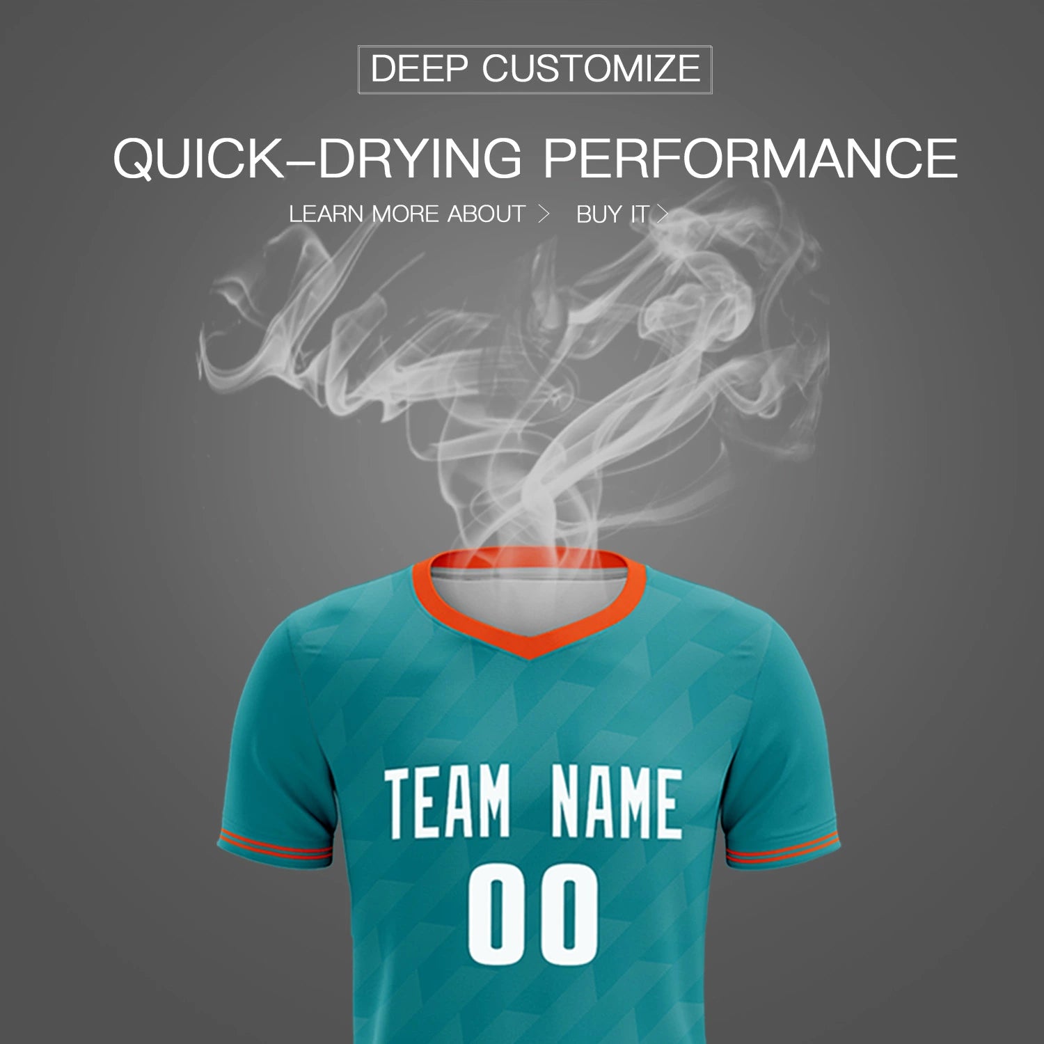 Custom Aqua Orange Training Uniform Soccer Sets Jersey