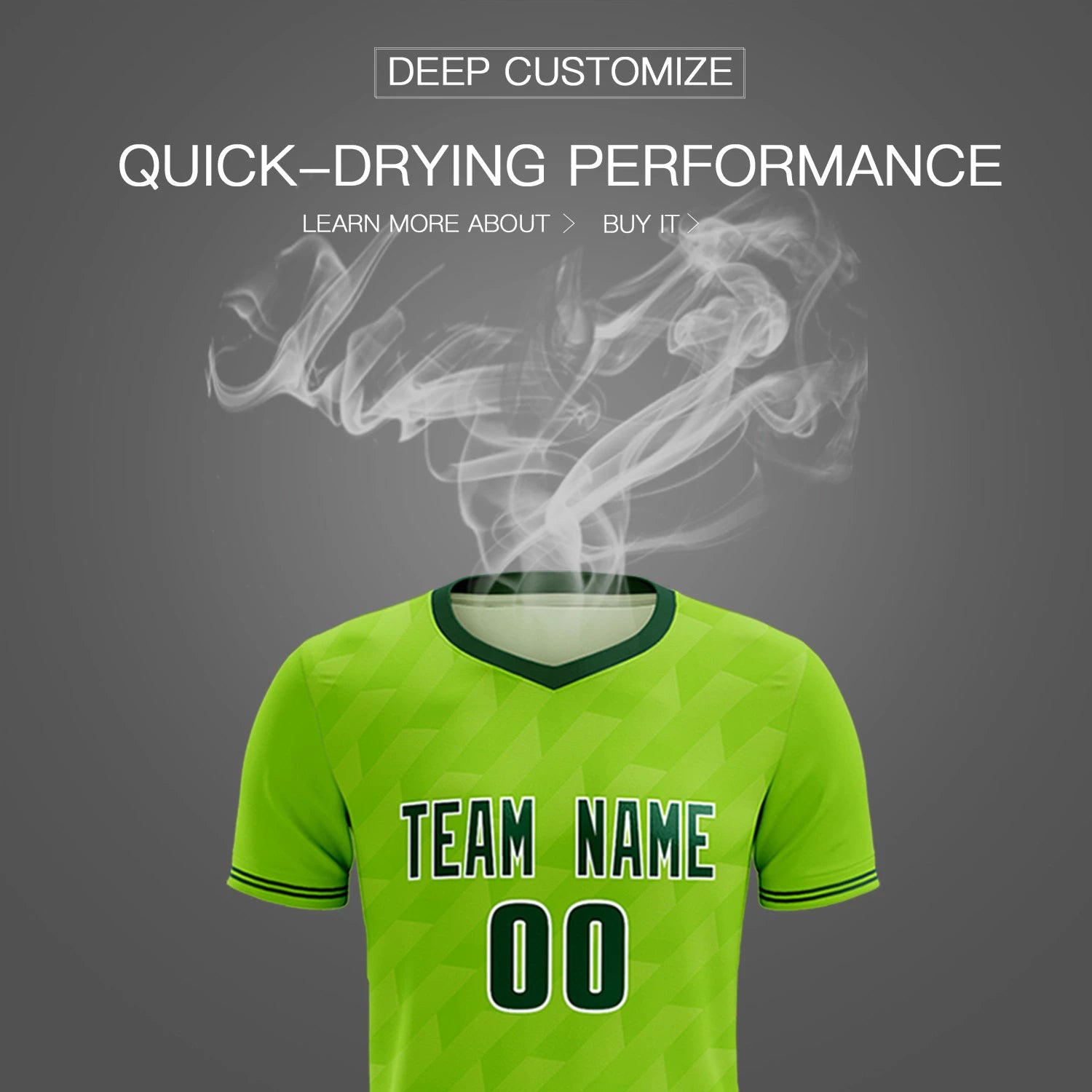 Custom Neon Green Green Training Uniform Soccer Sets Jersey