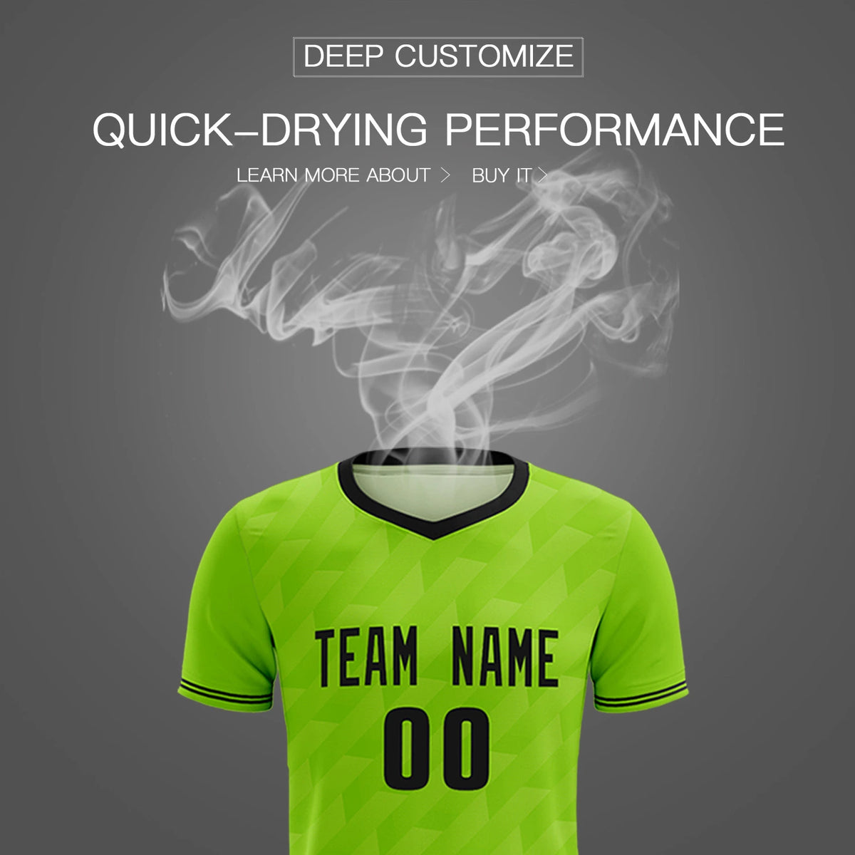Custom Neon Green Black Training Uniform Soccer Sets Jersey