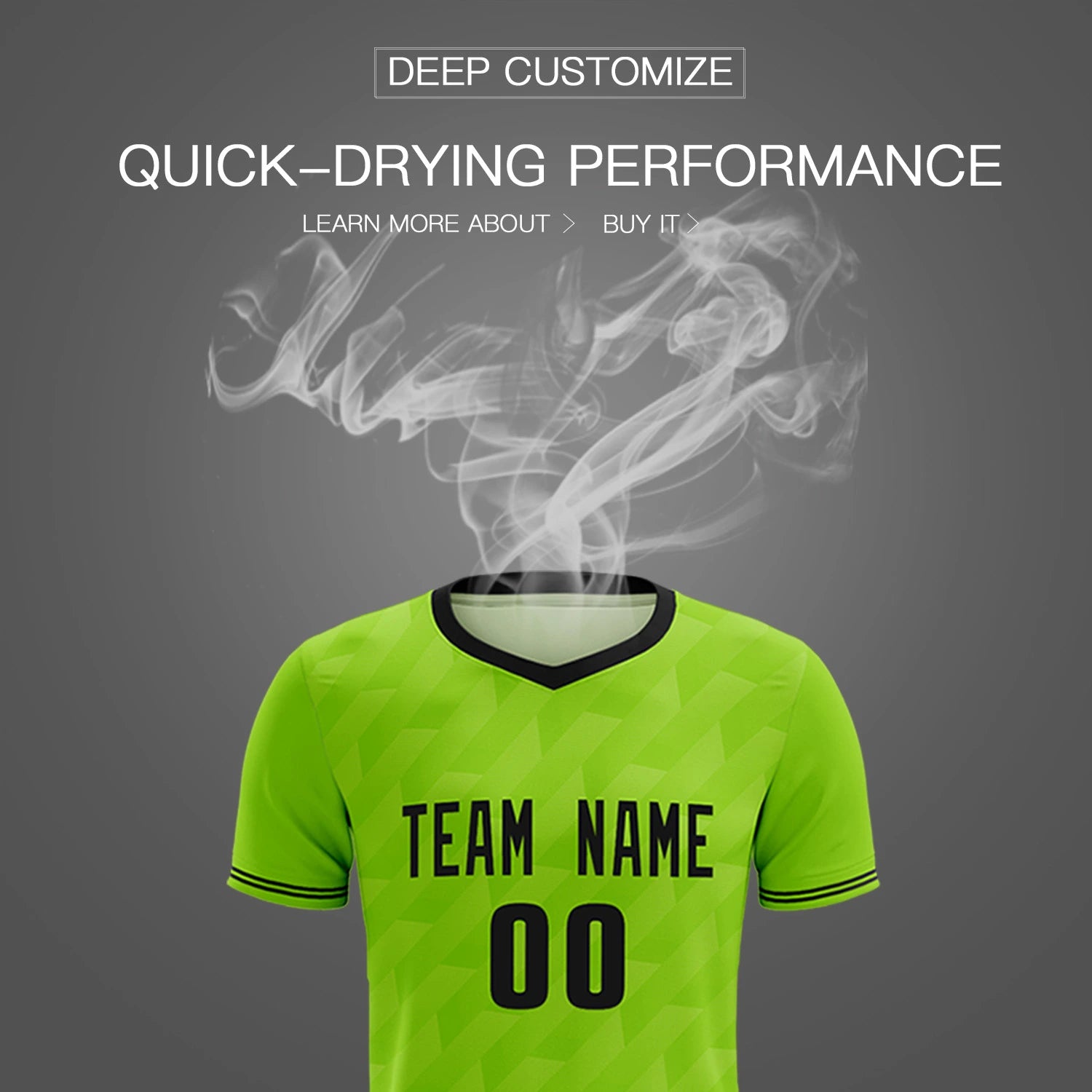 Custom Neon Green Black Training Uniform Soccer Sets Jersey