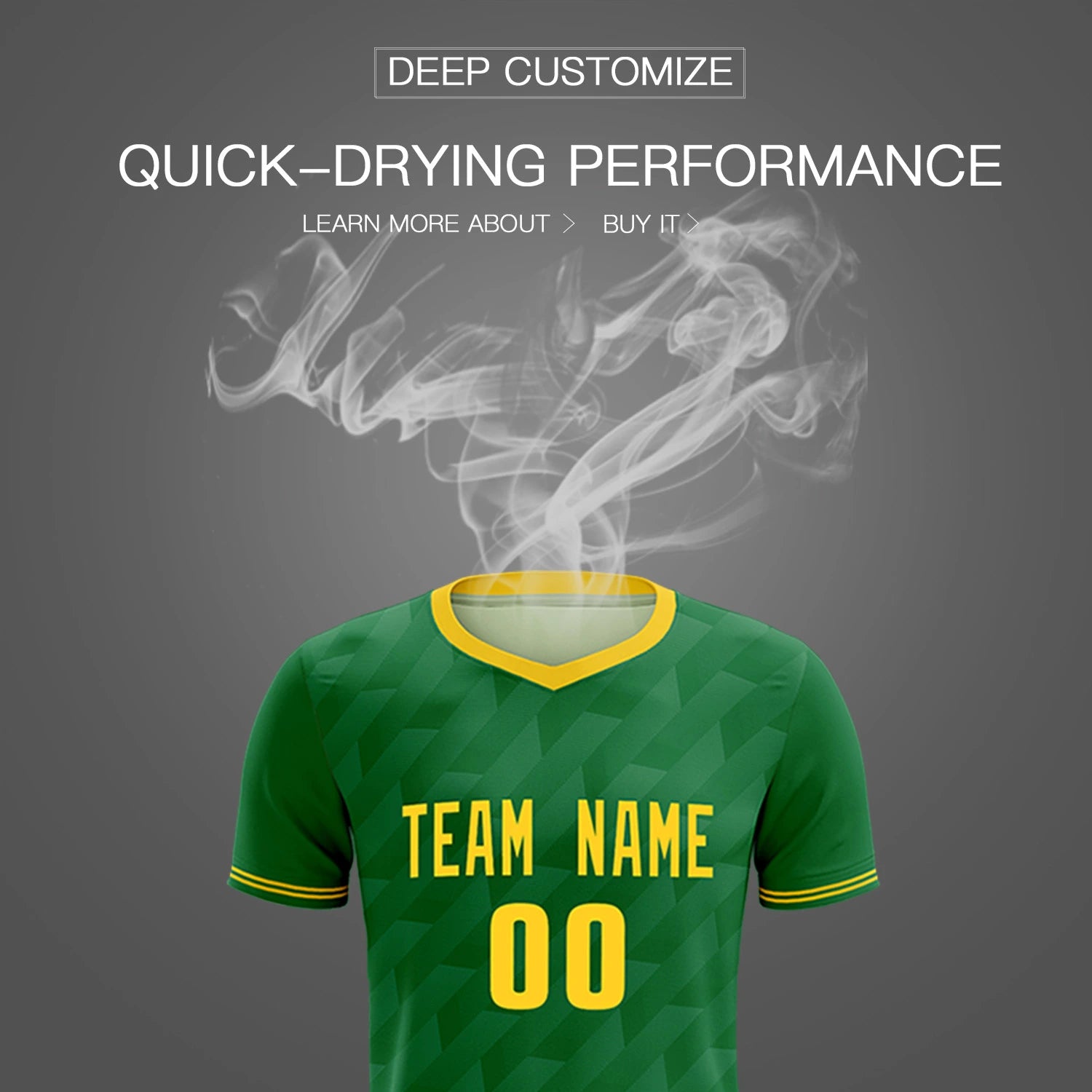 Custom Kelly Green Black Training Uniform Soccer Sets Jersey