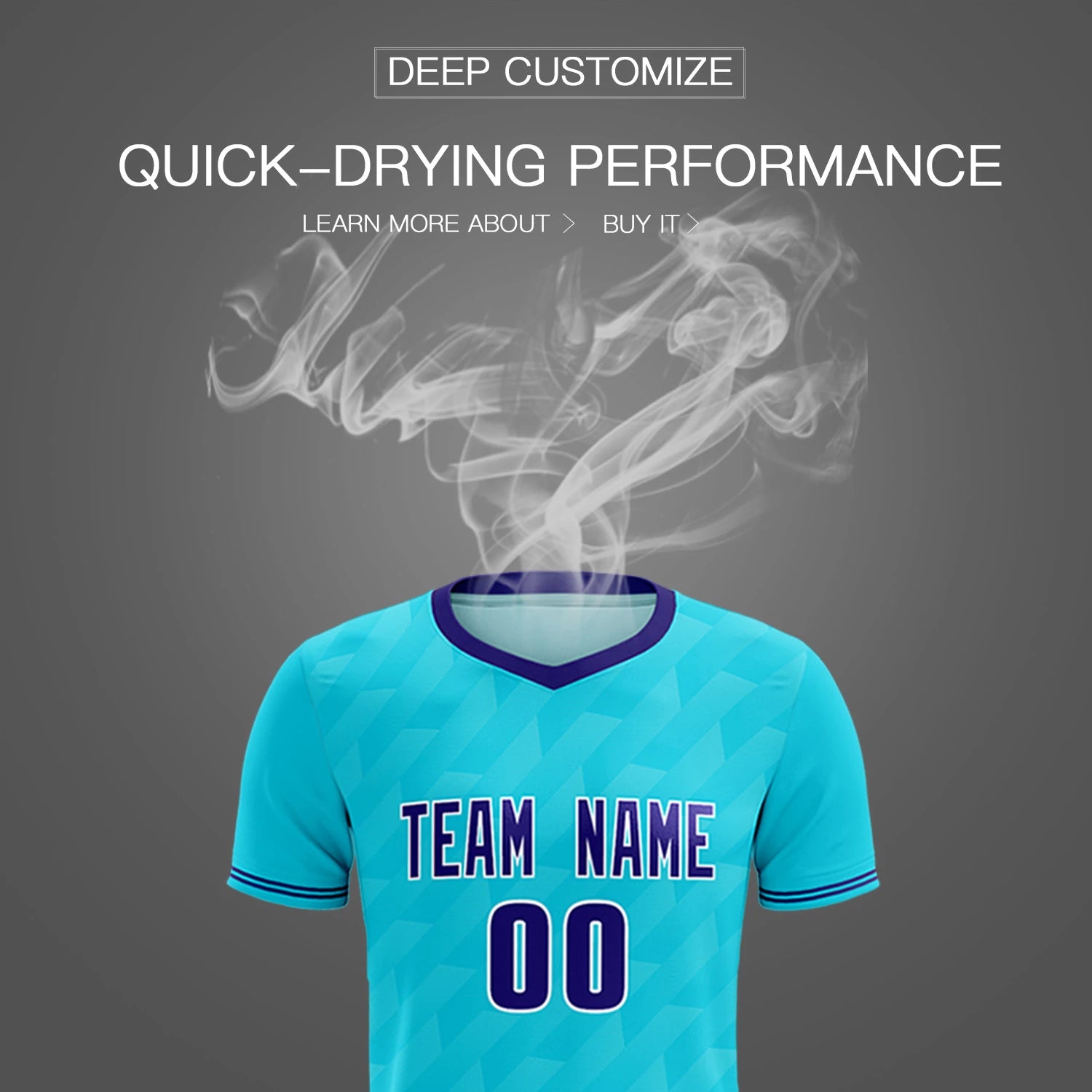 Custom Sky Blue Purple Training Uniform Soccer Sets Jersey