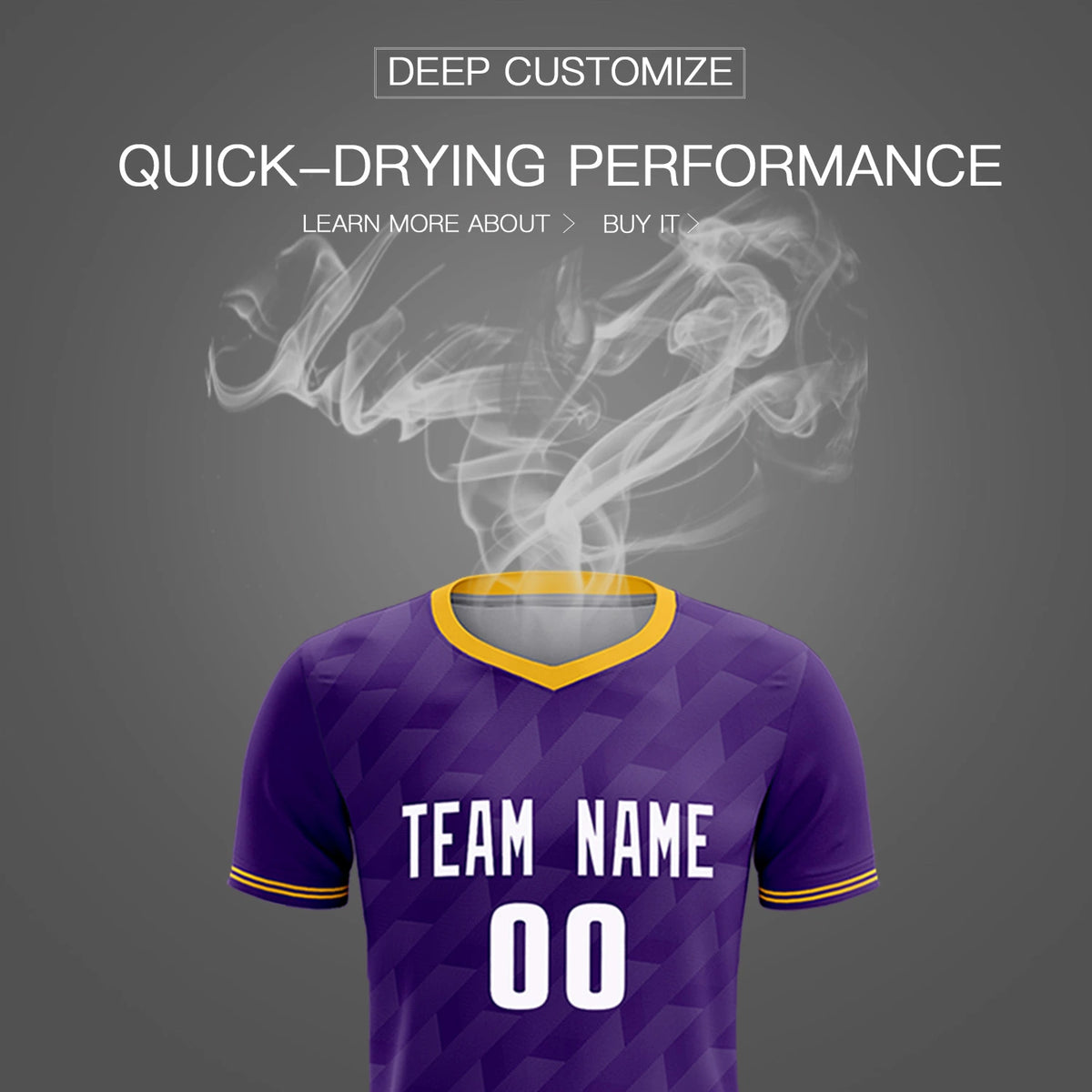 Custom Purple Gold01 Training Uniform Soccer Sets Jersey