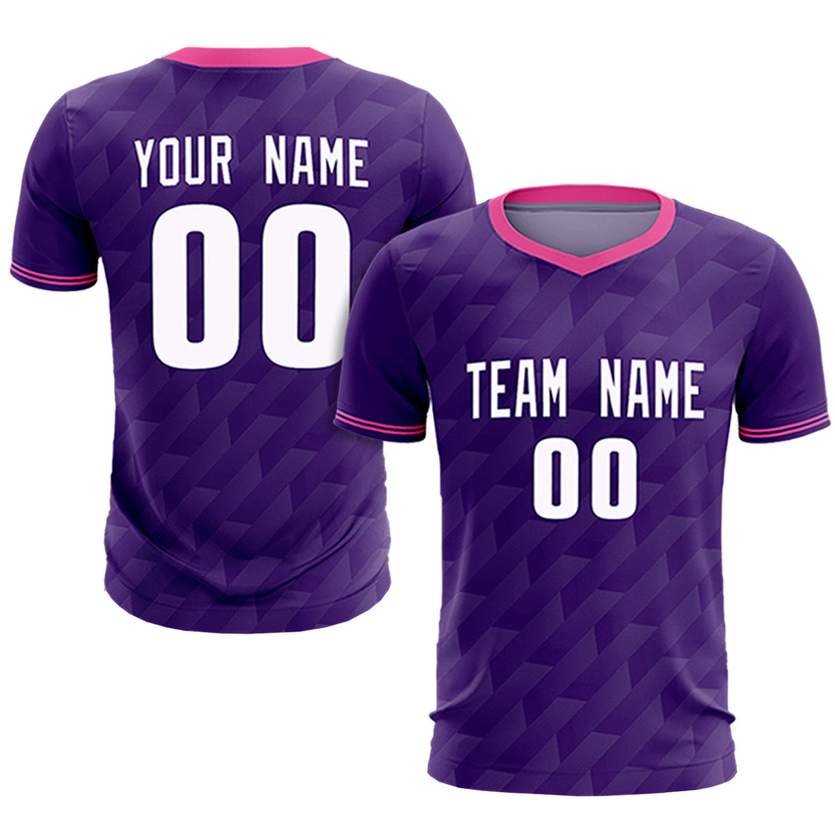 Custom Purple Pink Training Uniform Soccer Sets Jersey