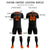 Custom Black Orange Training Uniform Soccer Sets Jersey