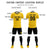 Custom Gold01 Black Training Uniform Soccer Sets Jersey