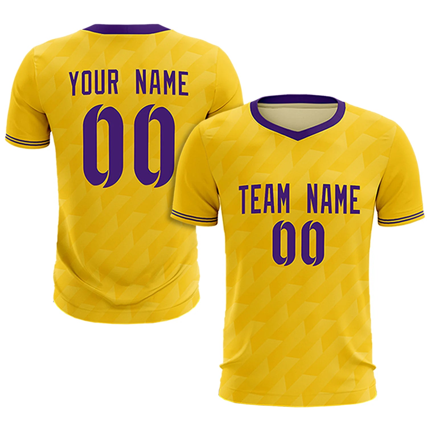 Custom Gold01 Purple Training Uniform Soccer Sets Jersey