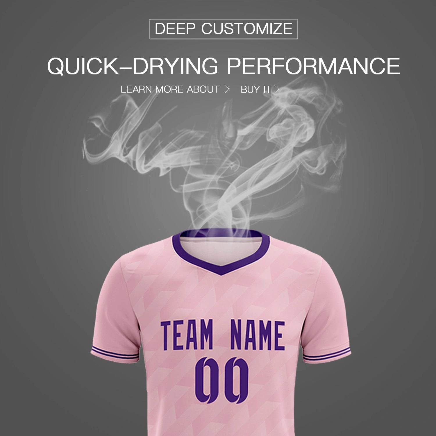 Custom Light Pink Purple Training Uniform Soccer Sets Jersey