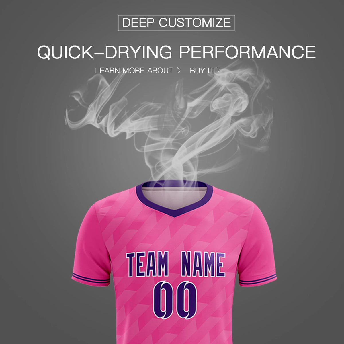 Custom Pink Purple Training Uniform Soccer Sets Jersey