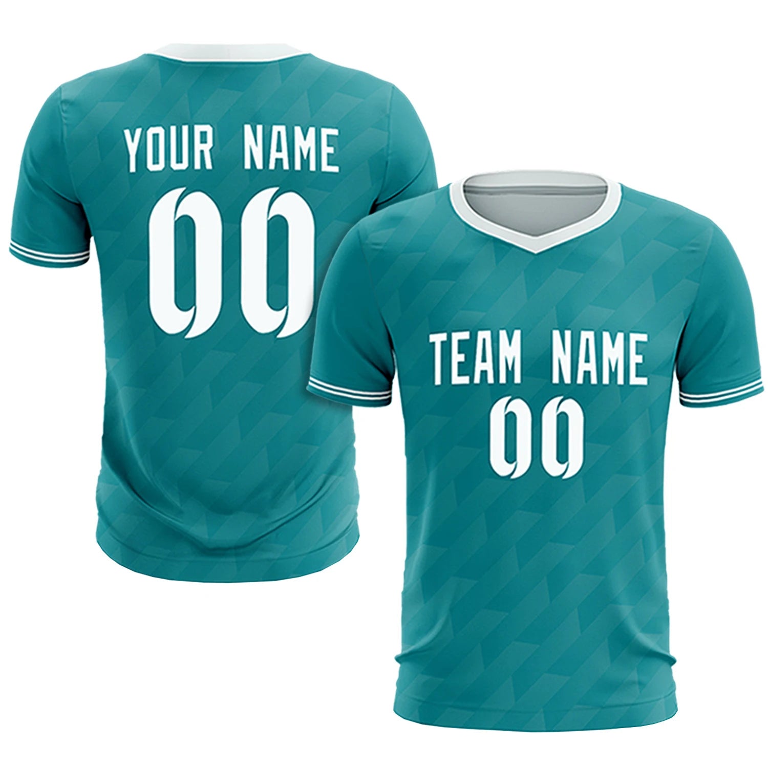 Custom Aqua White Training Uniform Soccer Sets Jersey