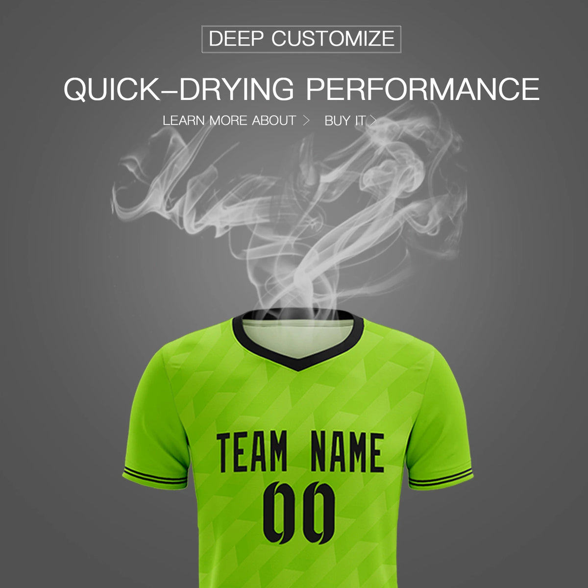 Custom Neon Green Black Training Uniform Soccer Sets Jersey