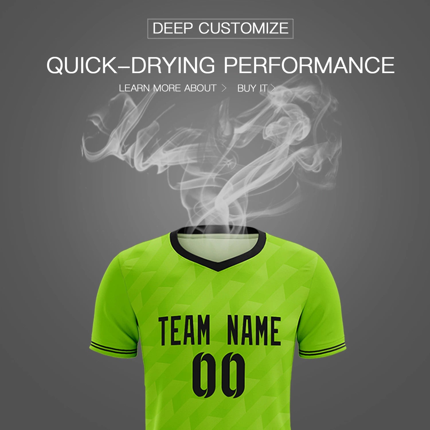 Custom Neon Green Black Training Uniform Soccer Sets Jersey