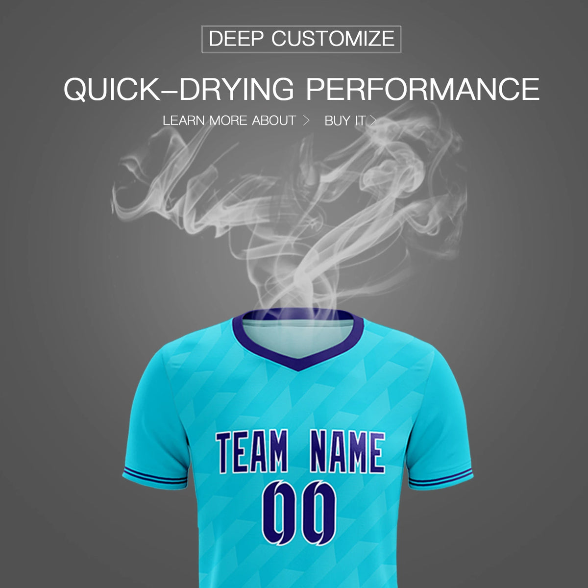 Custom Sky Blue Purple Training Uniform Soccer Sets Jersey